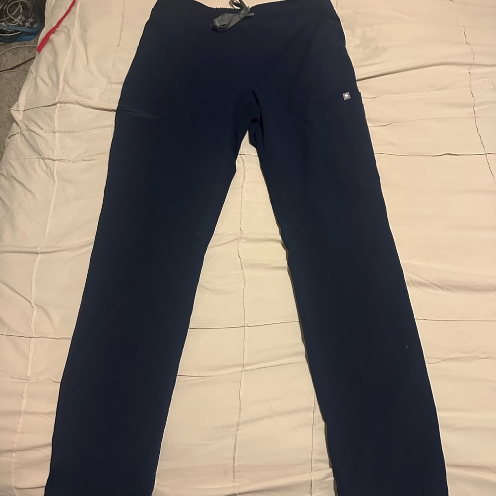 Figs Navy Straight Leg Pants